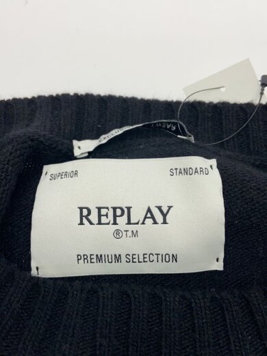 商品画像：ニット・セーター(厚手)/M/--/BLK/UK4489.000.G22726S/Rロゴ　ラムブレンド// 3