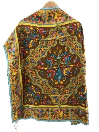 商品画像：スカーフ/シルク/BLU/総柄/レディース// 1