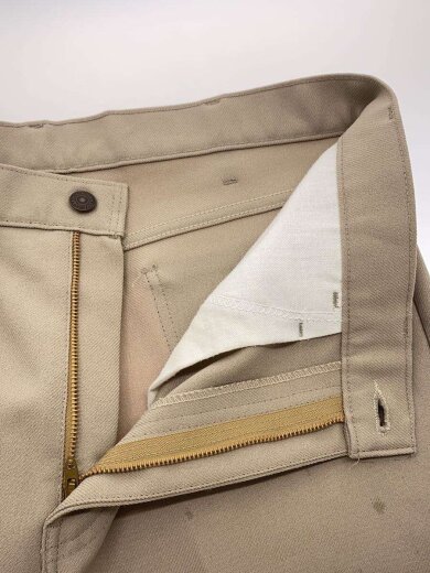 商品画像：スラックスパンツ/--/コットン/BEG/無地/10517-6122/80s/スタプレ/TALONジップ 3