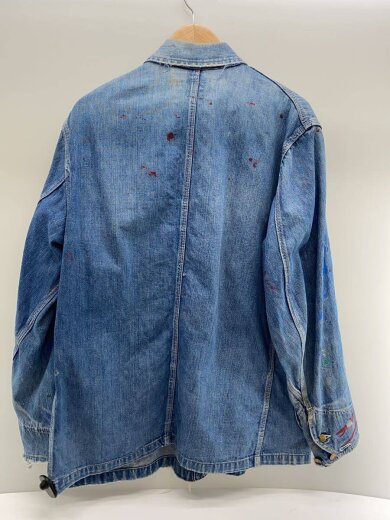 商品画像：60～70s JELT DENIM/MRタグ/首振りボタン/カバーオール/42/デニム/IDG/91-J 2