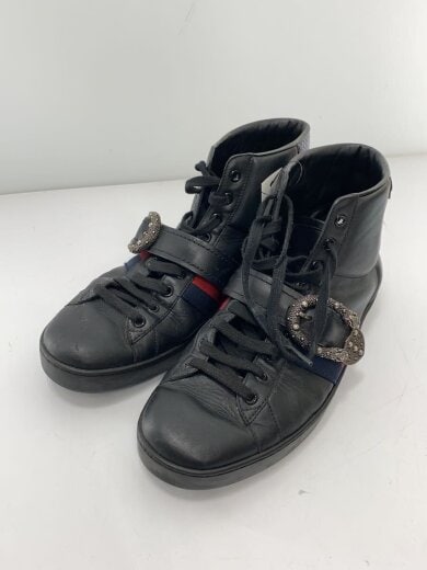 商品画像：ハイカットスニーカー/US9/BLK/レザー/473743// 2