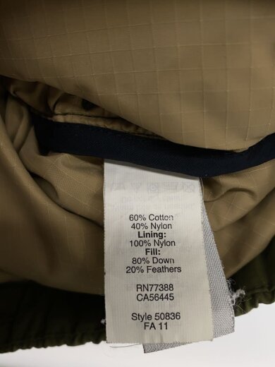 商品画像：ダウンベスト/S/コットン/KHK 5