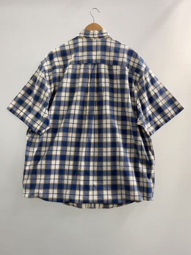 商品画像：半袖シャツ/XL/コットン/BLU/チェック 2