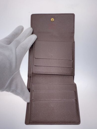 商品画像：ポルト・モネ・ビエ・カルト・クレディ_ダミエ・エベヌ/PVC/BRW/総柄/レディース// 4