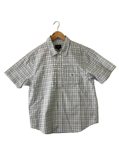 商品画像：半袖シャツ/M/コットン/BLU/チェック/SP25 BU00238 1