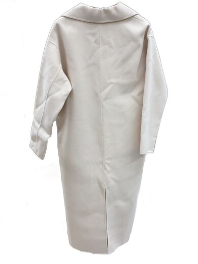 商品画像：コート/FREE/ポリエステル/CRM/無地/112243001/カラ-ロングバーメルトンコート/タグツキ 2