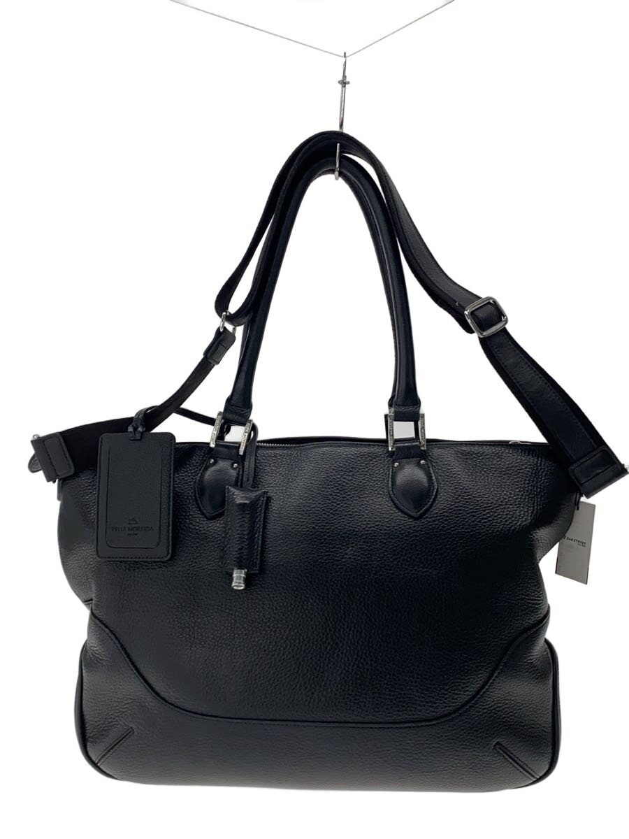 PELLE MORBIDA / Maiden Voyageトートバッグ/牛革/BLK/MB048A/角スレ有/使用感有