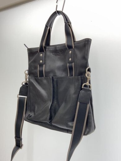 商品画像：ショルダーバッグ/レザー/BLK/F70558 2