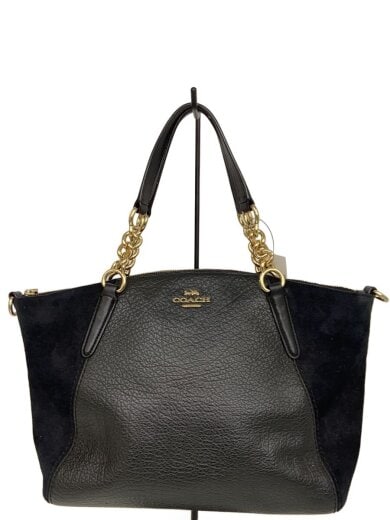 商品画像：ショルダーバッグ/スウェード/BLK/無地/F31410 1