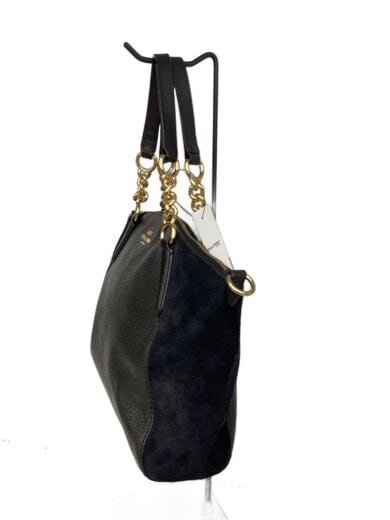 商品画像：ショルダーバッグ/スウェード/BLK/無地/F31410 2