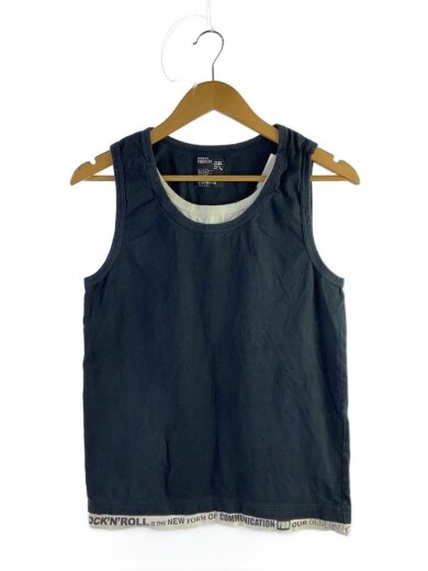 商品画像：タンクトップ/2/コットン/BLK/無地/レイヤードタンクトップ 1