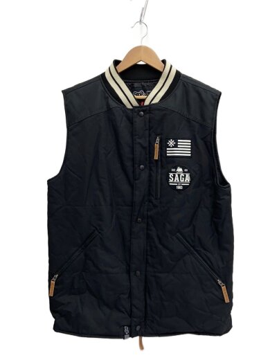 商品画像：ベスト/L/ナイロン/BLK/SAGA OUTERWEAR 1
