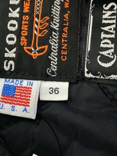 商品画像：スタジャン/36/ウール/40994/袖レザー切替/汚れ有 4