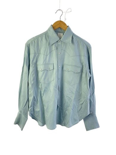 商品画像：長袖シャツ/one/レーヨン/BLU/無地/13-11-0525-452// 1