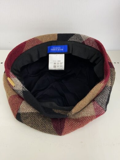 商品画像：ヘッドウェア/--/ウール/マルチカラー/チェック/レディース/55504-287-17 4