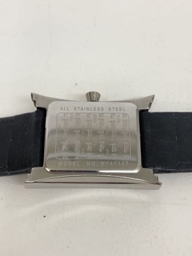 商品画像：クォーツ腕時計/アナログ/レザー/SLV/BLK/SS 3