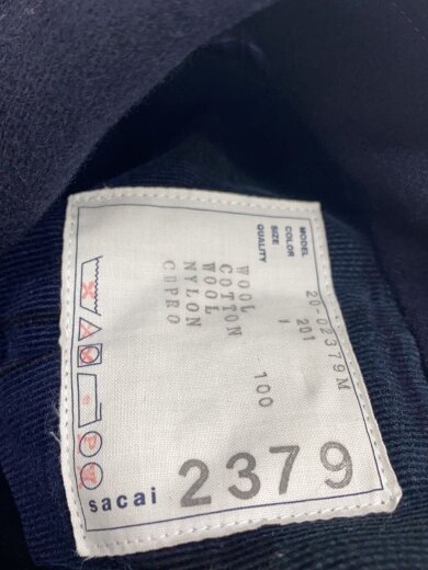 商品画像：コート/1/ウール/NVY/無地/20-02379M 3