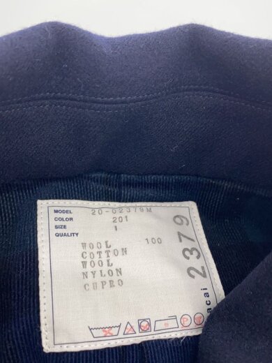 商品画像：コート/1/ウール/NVY/無地/20-02379M 4