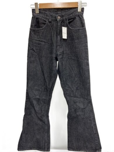 商品画像：25SS/フレアデニムパンツ/0/コットン/BLK/無地/13-21-0138-791 1