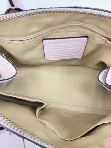 商品画像：ハンドバッグ/レザー/PNK/無地/30143 6