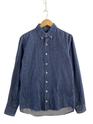 商品画像：ボタンダウン/長袖シャツ/M/コットン/NVY/無地/GMG-001-0109-A 1