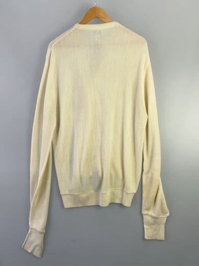 商品画像：カーディガン(薄手)/M/アクリル/WHT/無地 2