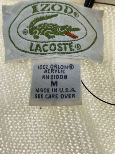 商品画像：カーディガン(薄手)/M/アクリル/WHT/無地 4