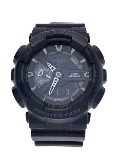 商品画像：クォーツ腕時計・G-SHOCK/デジアナ/ラバー/BLK/BLK/SS 1