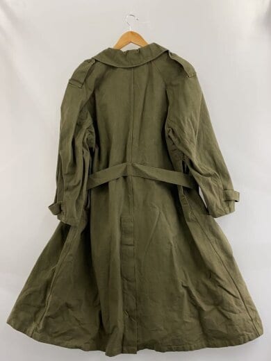 商品画像：40-50s/VT/EU/フランス軍/モーターサイクル/ロング/2/カーキ/スレ有/コート// 2