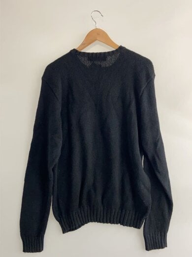 商品画像：ニット・セーター(厚手)/XL/コットン/BLK/無地// 2