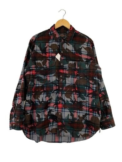 商品画像：24AW/別注/WORK SHIRT長袖シャツ/M/コットン/マルチカラー/カモフラ/38-11-0922-79// 1