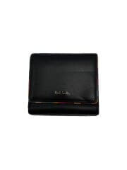 ポールスミス/3つ折り財布/ブラック/無地/メンズ