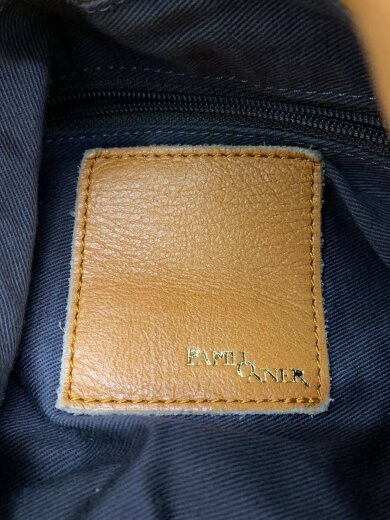 商品画像：パピヨネ/素材切り替え/トートバッグ/コットン/キャメル/花柄 5