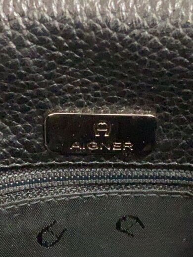 商品画像：アイグナー/ショルダーバッグ/レザー/ブラック/無地/チャックサビ有 5