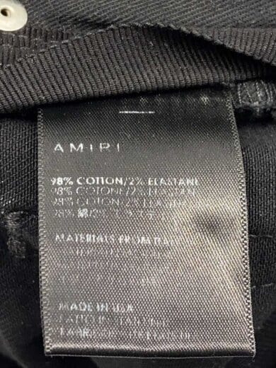 商品画像：アミリ/スキニーパンツ/28/コットン/ブラック/無地 6