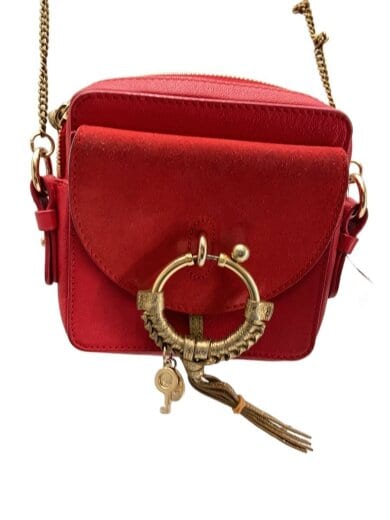 商品画像：シーバイクロエ/ショルダーバッグ/レザー/レッド/無地/01-20-86-C 1