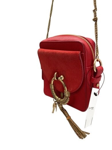 商品画像：シーバイクロエ/ショルダーバッグ/レザー/レッド/無地/01-20-86-C 2