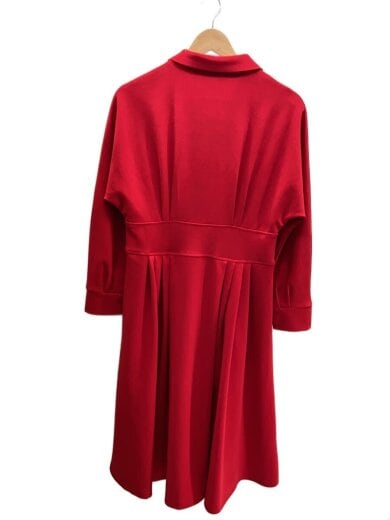 商品画像：AMARPHIE/長袖ワンピース/ポリエステル/レッド/無地 2