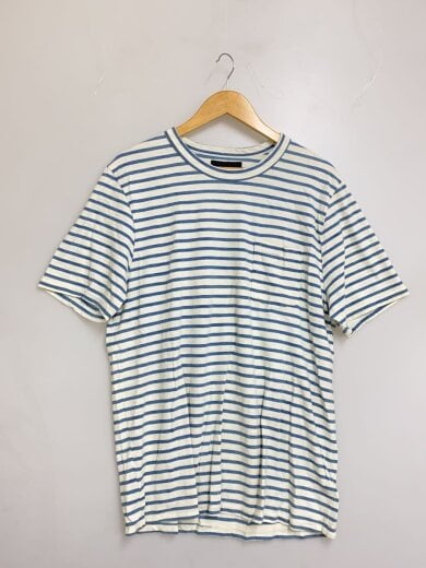 商品画像：Tシャツ/L/コットン/WHT/ボーダー// 1