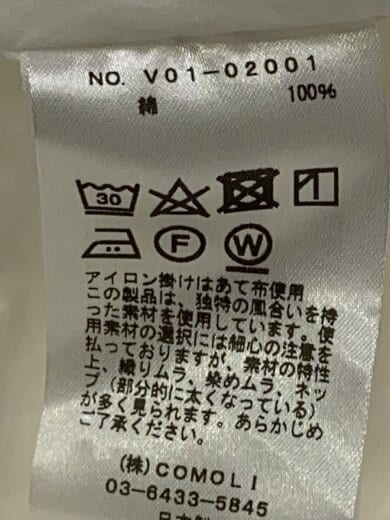 商品画像：長袖シャツ/22SS/3/コットン/WHT/V01-02001// 5