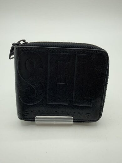 商品画像：DSL 3D BI-FOLD COIN ZIP XS/2つ折り財布/レザー/BLK/メンズ// 2
