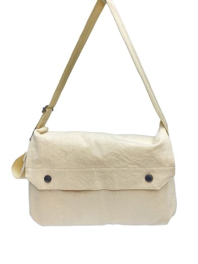 商品画像：ショルダーバッグ/キャンバス/WHT 1