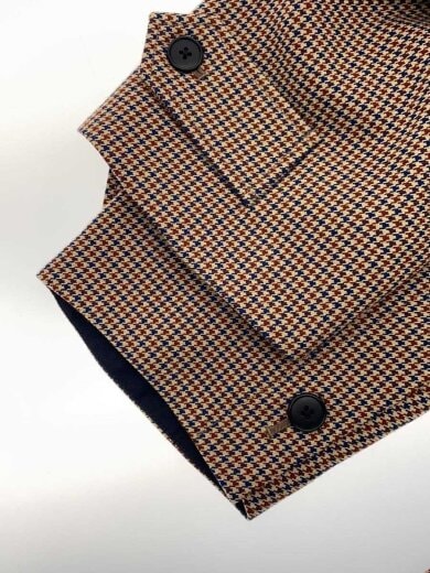 商品画像：コート/M/ウール/BRW/千鳥格子/101905007 5