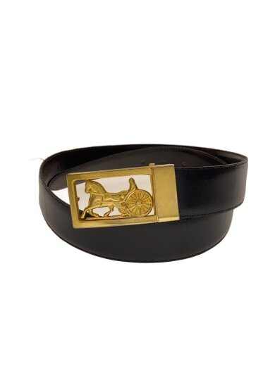 商品画像：ベルト/レザー/BLK/無地/レディース 1