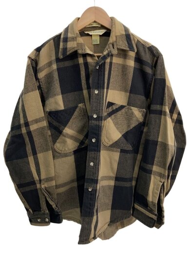 画像：ST.JOHN × BIGMACネルシャツ/M/コットン/BEG/チェック/USA製/BIGMAC FLANNEL1