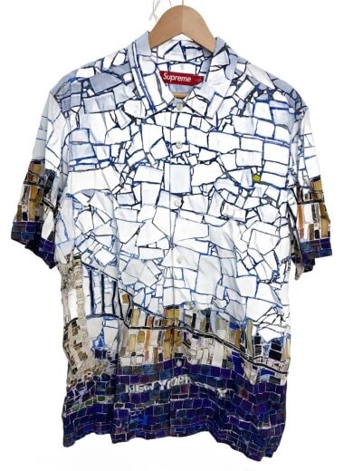 商品画像：半袖シャツ/L/--/BLU/総柄/24SS/Mosaic S/S Shirts 1