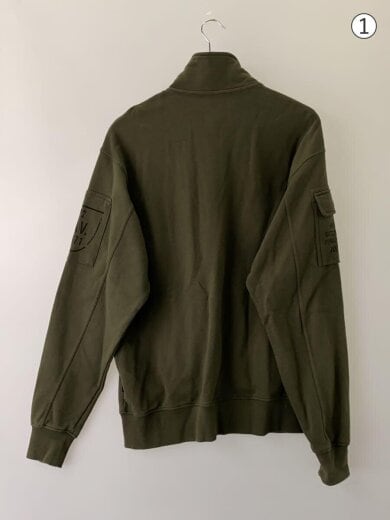 商品画像：ジップパーカー/XL/コットン/GRN/783-3930011// 2