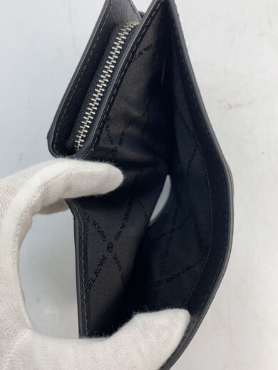 商品画像：2つ折り財布/レザー/BLK/無地/レディース/35R4STVF6L// 6