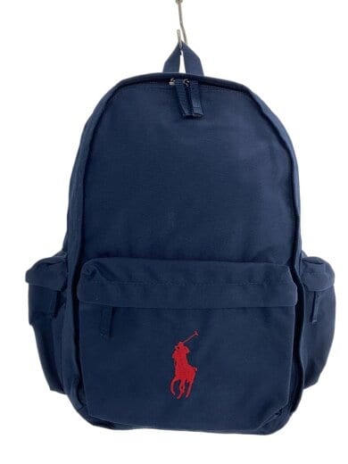 商品画像：リュック/ロゴ刺繍/ポリエステル/NVY 1