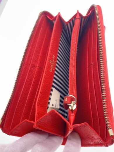 商品画像：長財布/レザー/RED/レディース 4